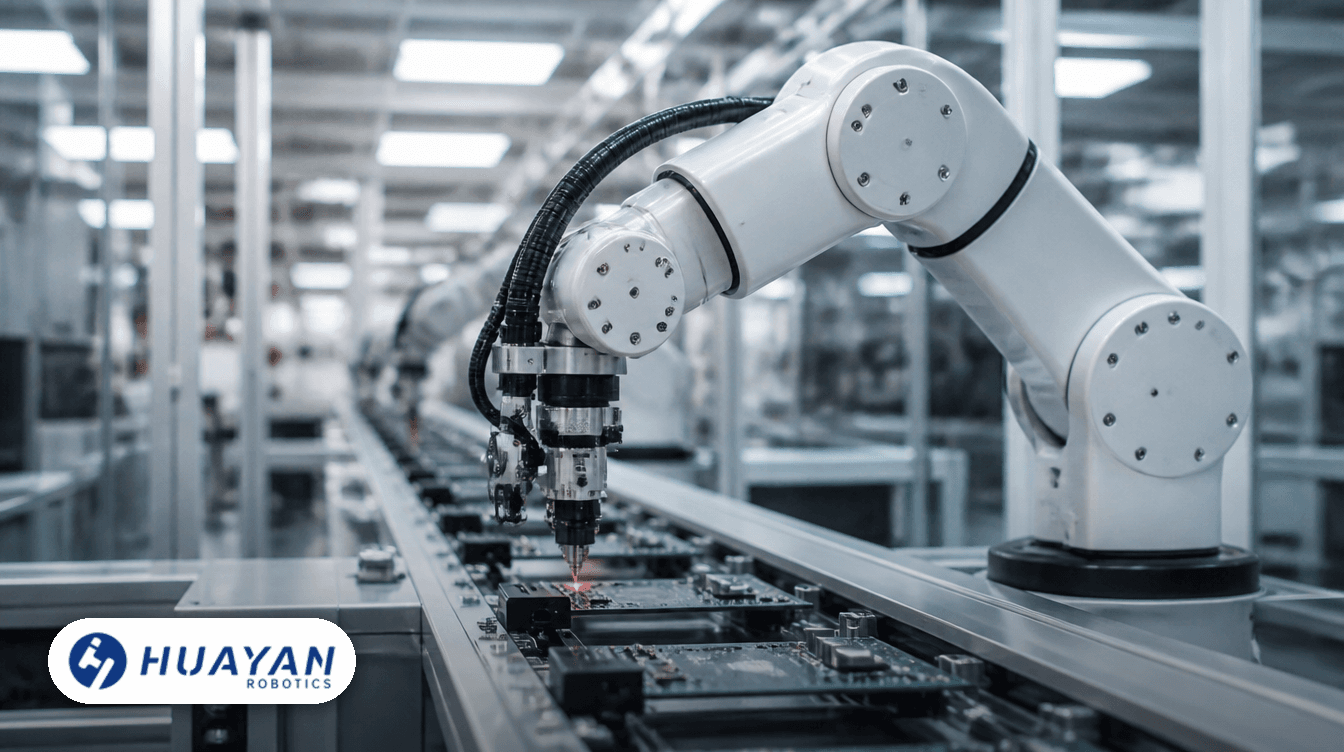 Манипулятор Huayan Robotics на сборочной линии