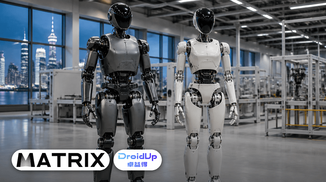 Гуманоиды Matrix Robotics и DroidUp на производстве